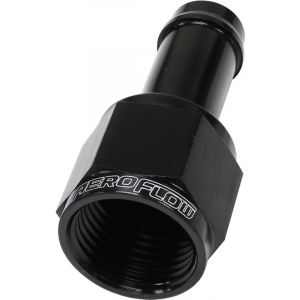 Aeroflow Straight Hose Barb 1/2 Inch to -8AN Female Black