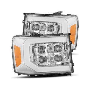 Alpharex NOVA-Series LED Projector Headlights Jet Chrome