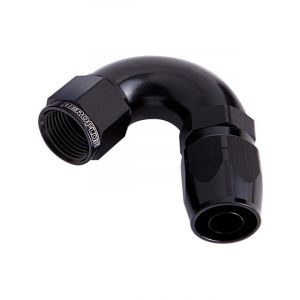 Aeroflow 550 Series Cutter Swivel 120 Degree Hose End -10AN Black
