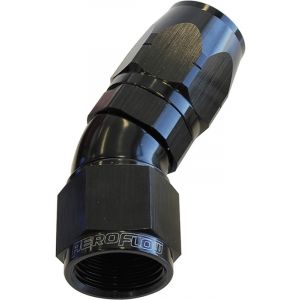 Aeroflow 550 Series Cutter Swivel 30 Degree Hose End -6AN Black