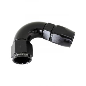Aeroflow 570 One-Piece Full Flow 120 Degree Hose End -12AN Black