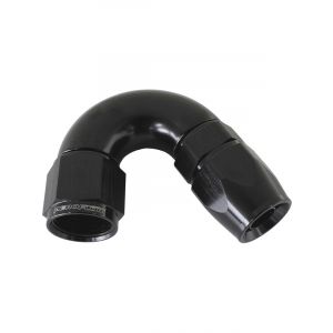Aeroflow 570 One-Piece Full Flow 150 Degree Hose End -4AN Black