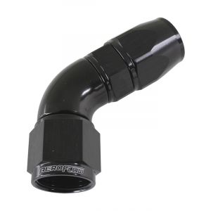 Aeroflow 570 One-Piece Full Flow 60 Degree Hose End -4AN Black