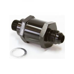 Aeroflow EFI Fuel Pump Check Valve -6AN (M12 x 1.5mm) Black