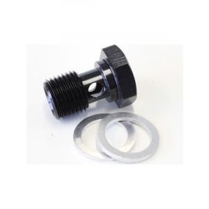 Aeroflow Alloy Banjo Bolt M16 x 1.5 Black