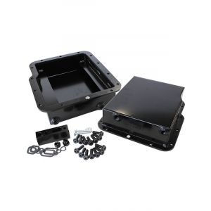 Aeroflow Black 3 Inch Transmission Pan + Filter Extension Black