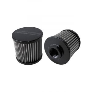 Aeroflow S/Steel Billet Breather With -12AN Female Thread Black