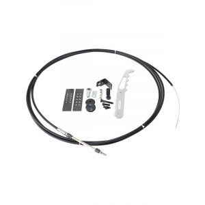 Aeroflow Parachute Release Cable Kit Chrome Handle & Black Accessories AF80-1000