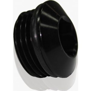 Aeroflow Slimline ORB Port Plug -3AN Black