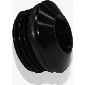 Aeroflow Slimline ORB Port Plug -10AN Black
