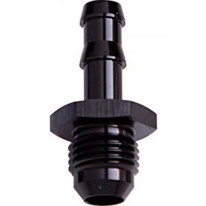 Aeroflow AN Flare to Barb Adapter -10AN to 5/8 Inch Black