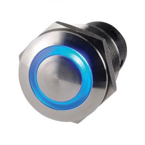 Narva Off/On LED Push Button Switch Blue Pack of 1