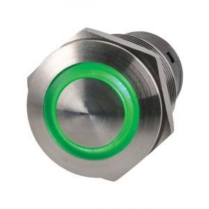 Narva Off/On LED Push Button Switch Green Pack of 1