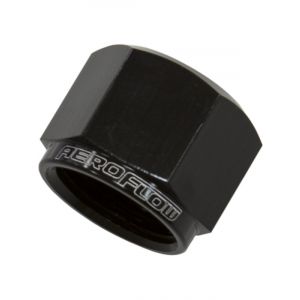 Aeroflow AN Flare Cap -16AN Black