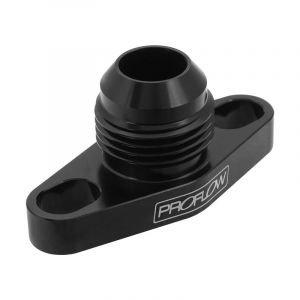Proflow Adapter Turbo Oil Drain 38-44mm GT Aluminium Adaptor -10AN Male Black