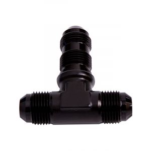 Aeroflow Bulkhead AN Tee -4AN Black Nuts Sold Separately