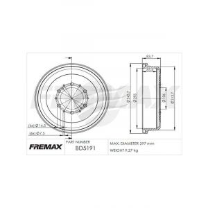 Fremax Brake Drum Pair Rear