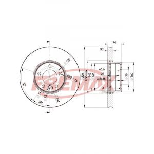 Fremax Brake Rotor Vented Each Front