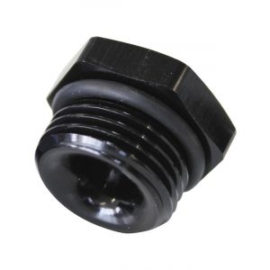 Aeroflow ORB Port Reducer -6ORB to 1/8 Inch Black