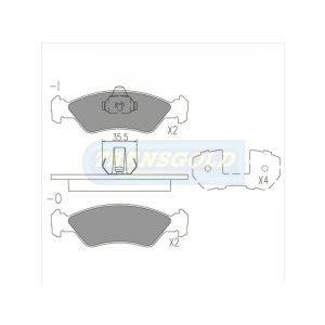 Transgold Brake Pads