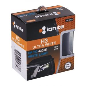 Ignite H3 Halogen Globe 12V 55W 2 Pack
