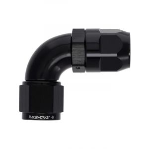Raceworks PTFE Hose End AN8 90 Deg