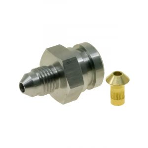Raceworks 7/16In-24 Female Inverted Flare To AN3 w/ Brake Locator