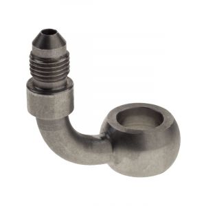 Raceworks 12.2mm Banjo To AN3 Male Flare SS 90 Deg