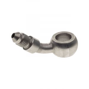 Raceworks 12.2mm Banjo To AN3 Male Flare SS 45 Deg