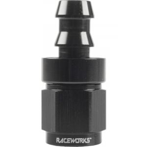 Raceworks Push Lock Hose End AN5 Straight