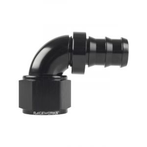 Raceworks Push Lock Hose End AN10 90 Deg