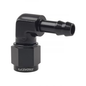 Raceworks Female AN8 To 3/8In Barb 90 Deg