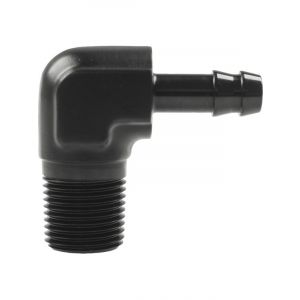 Raceworks Male NPT 3/8In To 5/16In Barb 90 Deg