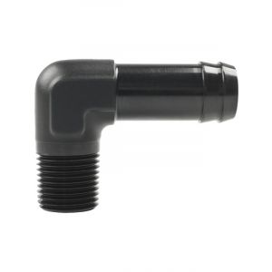 Raceworks Male NPT 1/2In To 3/4In Barb 90 Deg