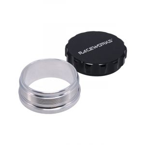 Raceworks Weld On Aluminum Filler w/ Black Female Cap 2.5In