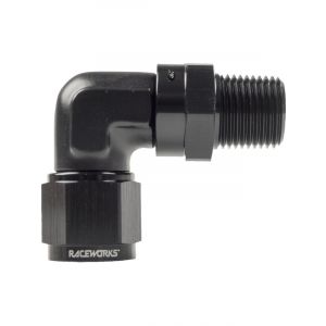 Raceworks AN12 Female Swivel To NPT Swivel 3/4In 90 Deg