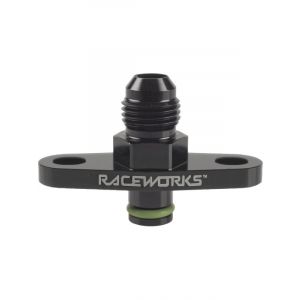 Raceworks Fuel Rail Adapter AN6 Suits Mitsubishi Evo X