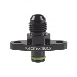 Raceworks Fuel Rail Adapter AN6 Suits Mazda, Nissan & Subaru