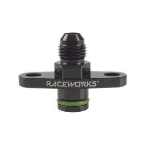 Raceworks Fuel Rail Adapter AN6 Suits Mitsubishi Evo 8/9