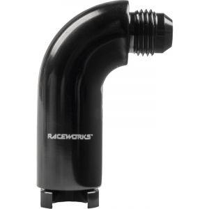 Raceworks AN6 To 3/8In All Billet Female EFI Connect 90 Deg