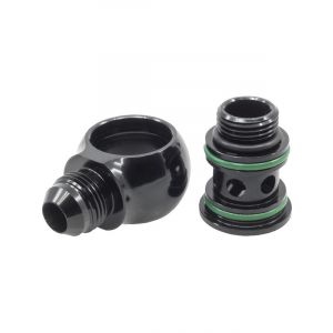 Raceworks Low Profile Banjo Adapter Male Flare AN6 To ORB An10