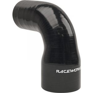 Raceworks 90 Deg Reducer 4.00-5.00In 102-127mm Black