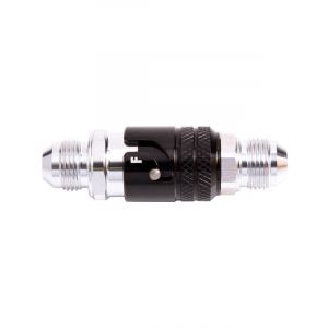Aeroflow Aluminium Quick Release Fitting -6AN Viton Seal Black