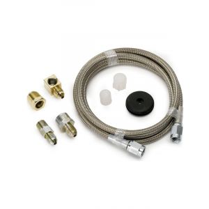 Auto Meter Line, Braided S/S #3 Dia., 4FT. Length, -3An And 1/8