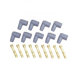 MSD Distributor Boots Gray Socket 90 Degree Boots Set Of 9