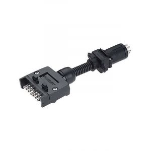 Narva 7 Pin Flat Socket On Car To 6 Pin Small Round Plug On Trailer