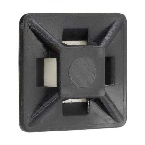 Narva Black U.V. Weather Resistant Cable Tie Mounts 19 x 19mm Pack of 25