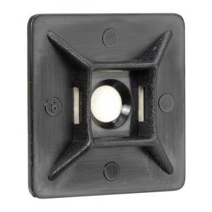 Narva Black U.V. Weather Resistant Cable Tie Mounts 28 x 28mm Pack of 25