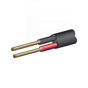 Narva 10A 3mm Twin Core Sheathed Cable 100M Red/Black Black Sheath