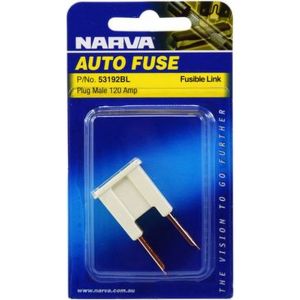 Narva 120 Amp Grey Male Plug In Fusible Link Pack of 1